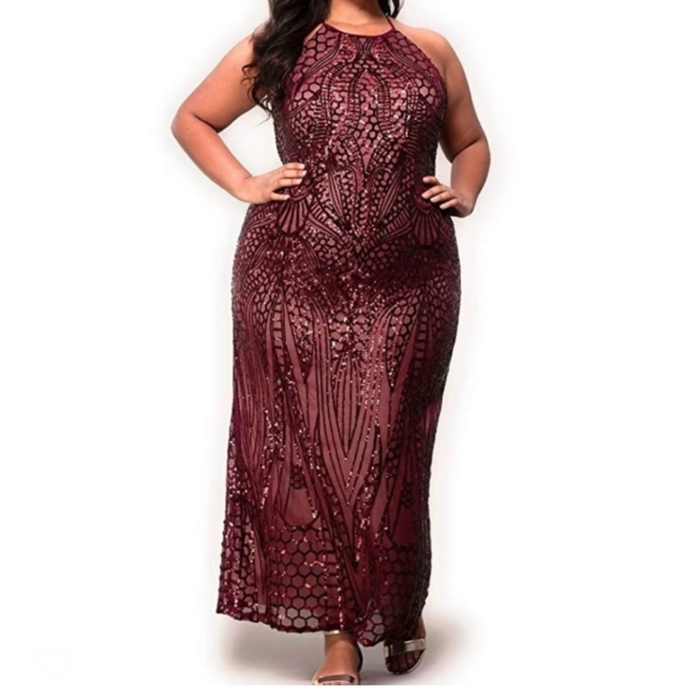 Morgan & Co sequin dress